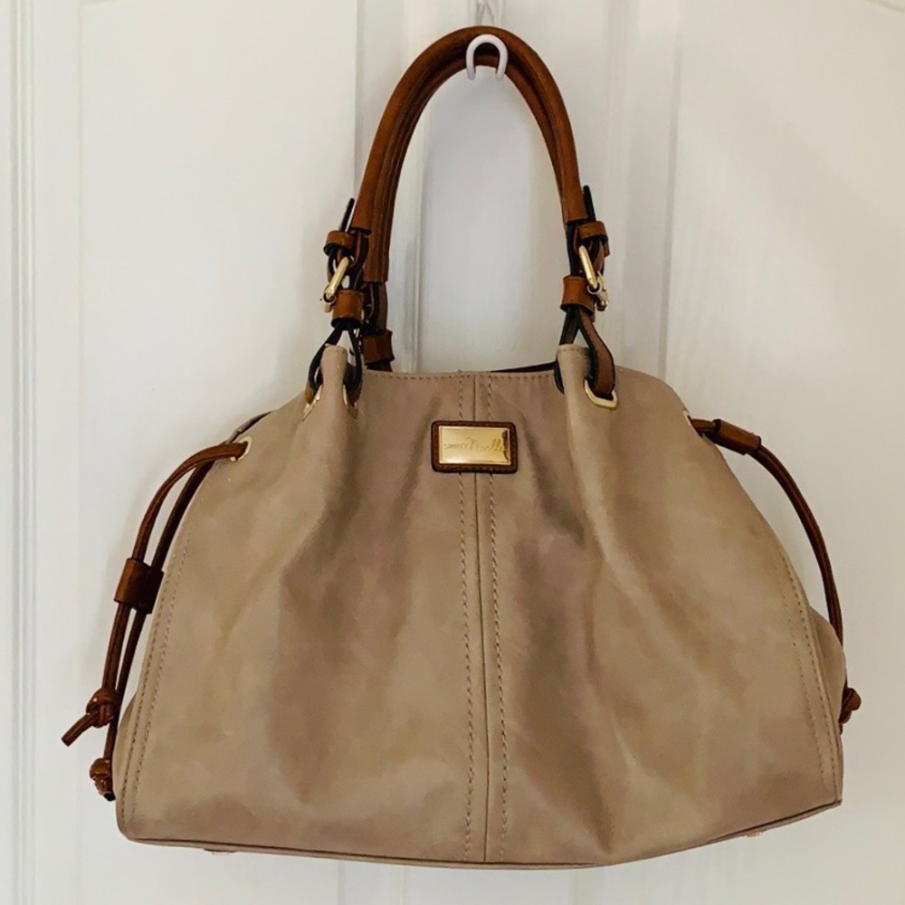 Simply Noelle Two-Toned Leather Satchel